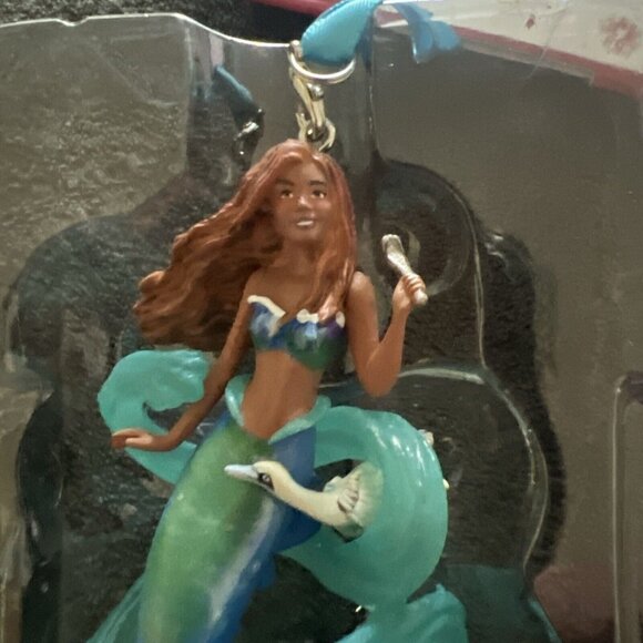 BNWT Disney The Little Mermaid Ariel with Flounder Live Action Film Ornament - Picture 4 of 8